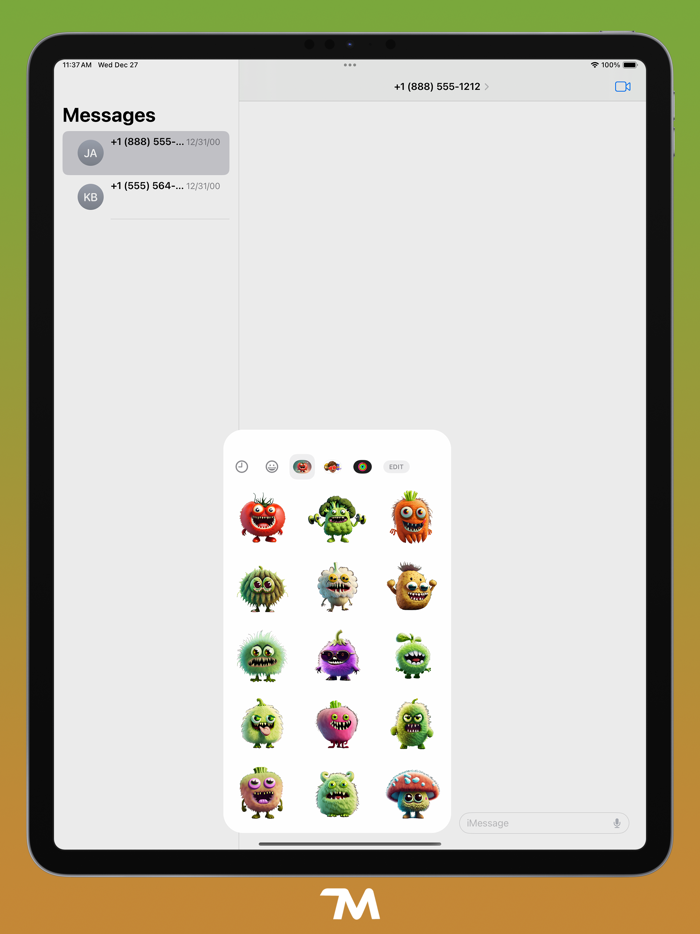 Monster Veggies Stickers