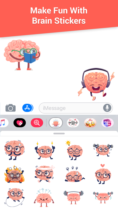 Brain Stickers for iMessage Screenshot