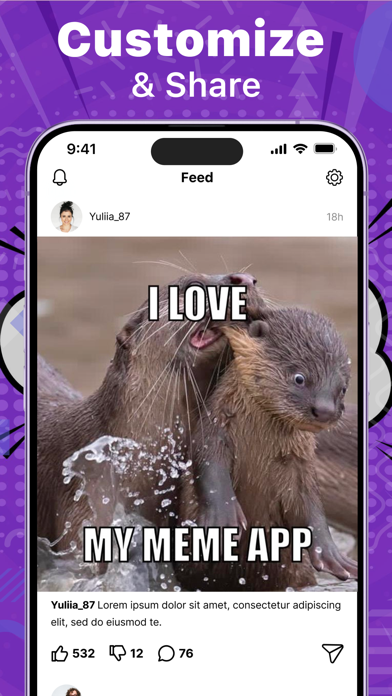Meme Creator/Viewer Screenshot