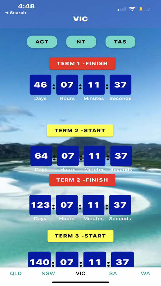 #2. School Dates Countdown (iOS) 由: Niranjan Somashekar