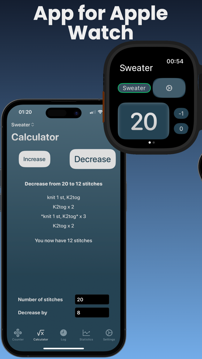 Knitting Counter and Calculator