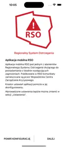 Regionalny System Ostrzegania screenshot #1 for iPhone