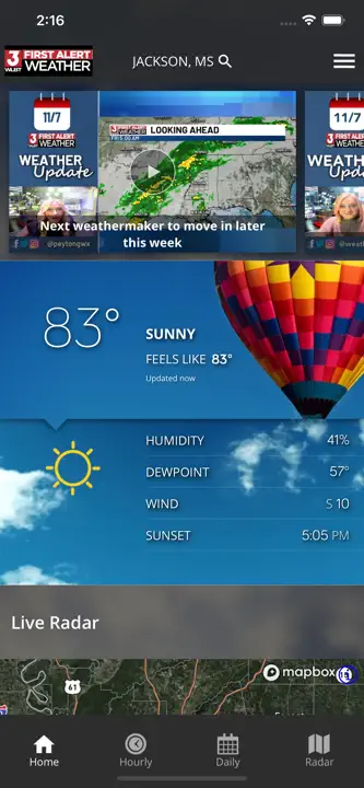 First Alert Weather: Screenshot 1 von 4