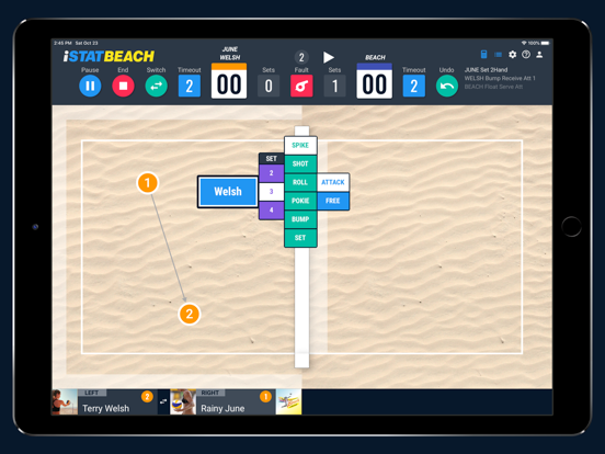 iStatBeach iPad screenshot 6 - Sports app