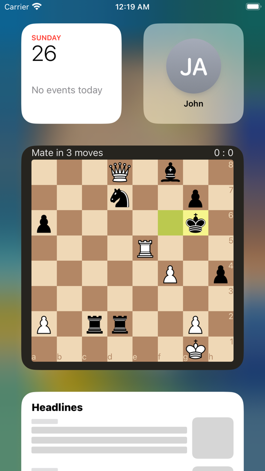 #2. Chess Widget (iOS) 由: Oleg Soloviev