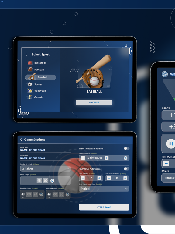 ScoreBuddy Pro iPad screenshot 3 - Sports app