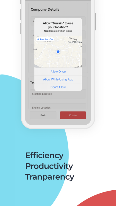 Terrain Sales App Screenshot