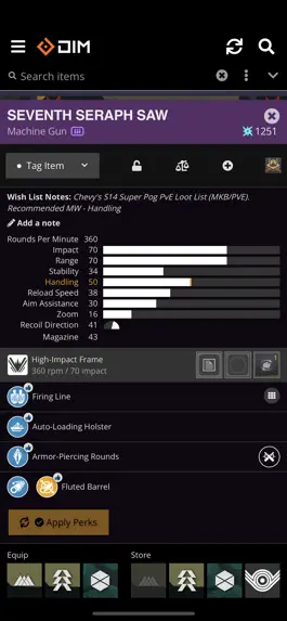 Game screenshot Destiny Item Manager mod apk