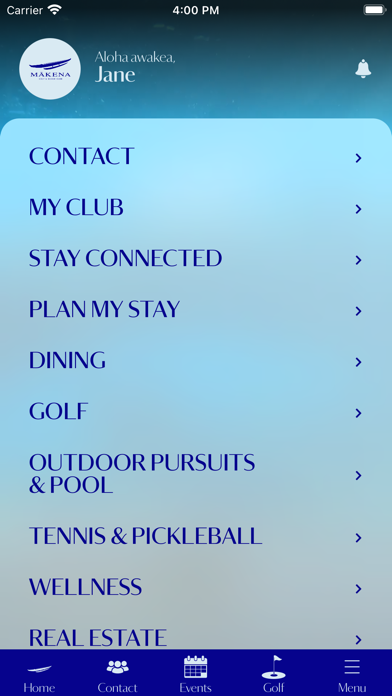 Makena Club Screenshot