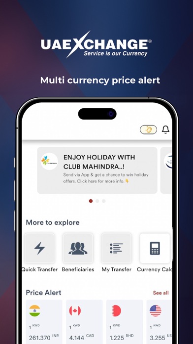 UAE Exchange Kuwait Screenshot