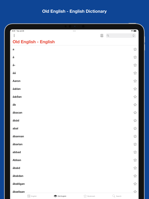 Screenshot #5 pour English-Old English Dictionary