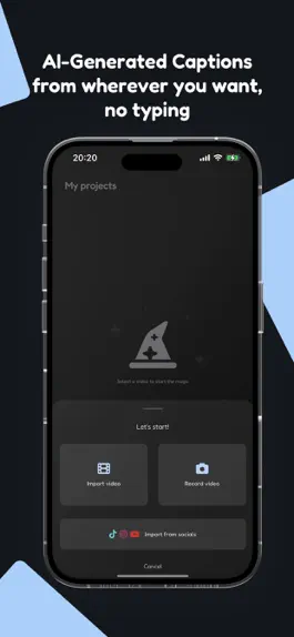 Game screenshot CapBot: AI Captions for Videos apk