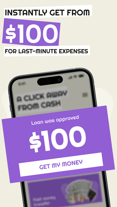 Instant Cash Loan: Borrow $100 Screenshot