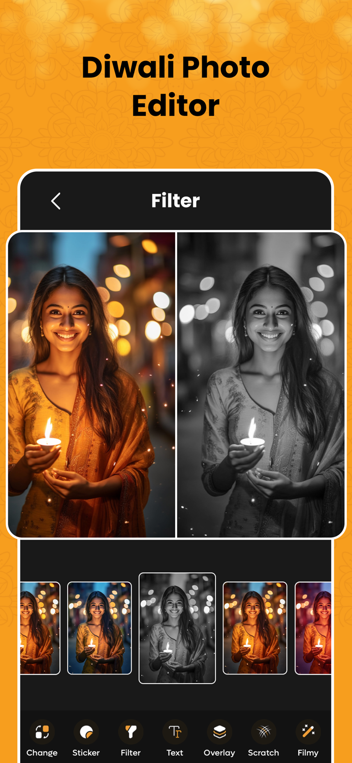 Diwali Photo Frame