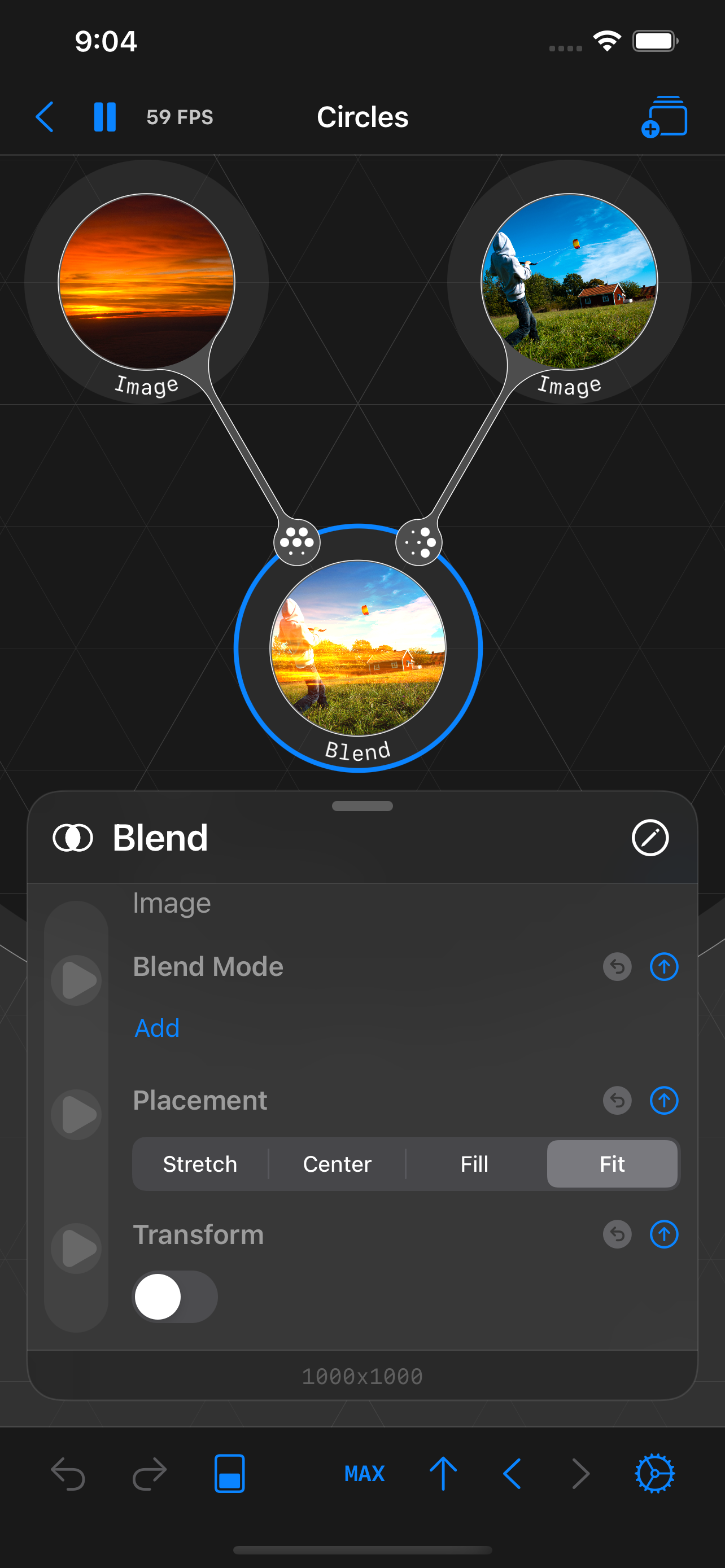 Circles - Node Editor