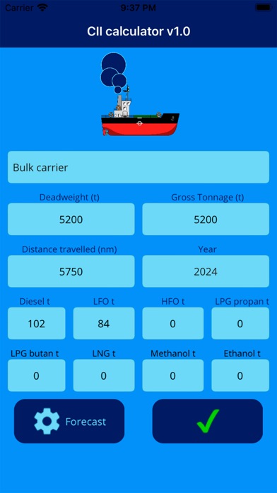CiiCalculator Screenshot