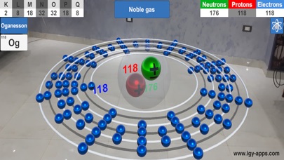 AR 4D Periodic Table Screenshot