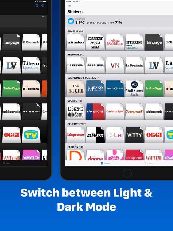 Italian Newspapers iPad screenshot 5 - News app