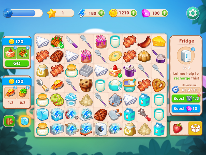 Merge Kitchen Fun Puzzle Games