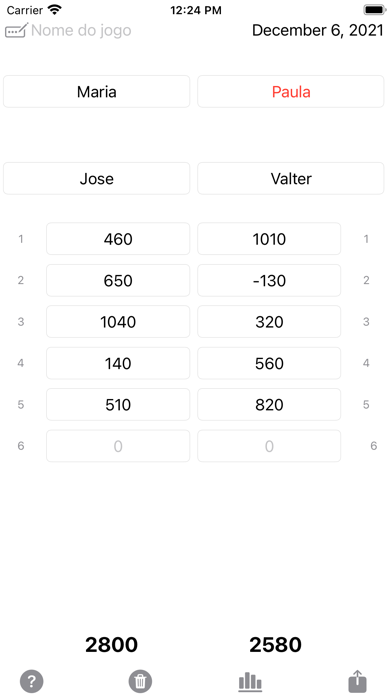 Placar Tranca Buraco Canastra Screenshot