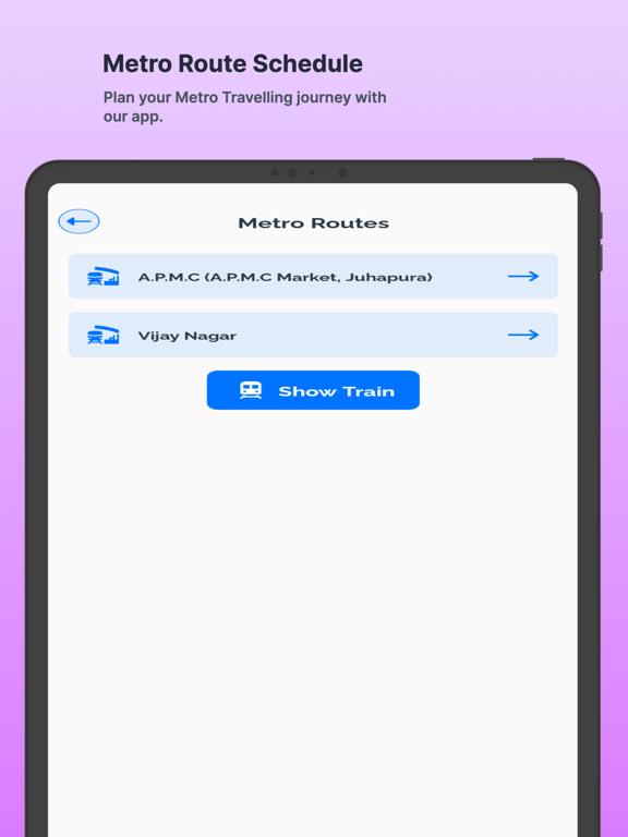 Ahmedabad Metro iPad screenshot 5 - Travel app