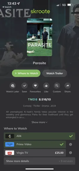 Game screenshot Skroote - Movies, TV & Sport mod apk