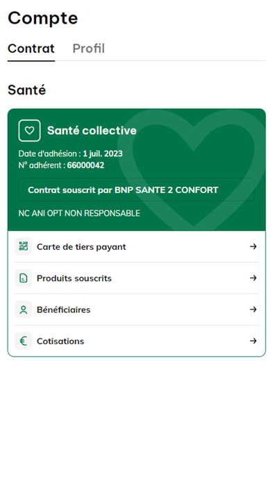 Screenshot #1 pour BNP Paribas Protection Santé