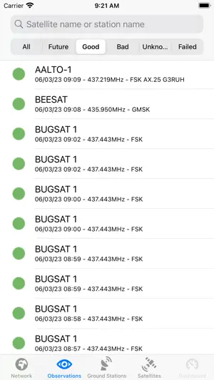 SatNOGS screenshot 2