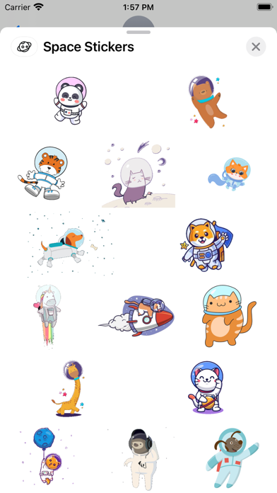 Screenshot #1 pour Space Stickers