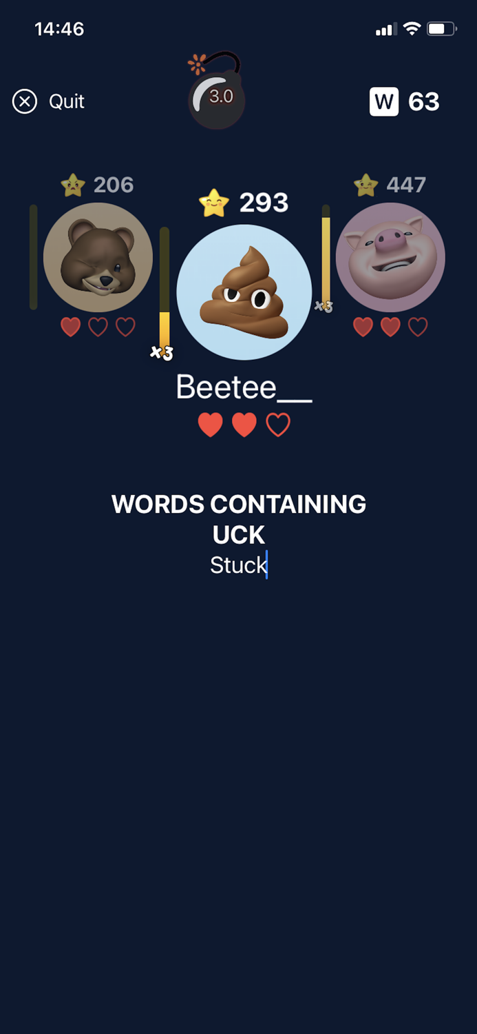Word Bomb Multiplayer
