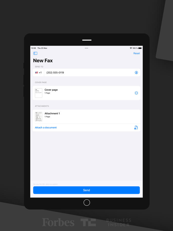 FAX from iPhone FREE Send App