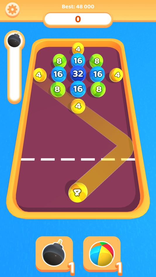#2. Bubble 2048 3D (iOS) 由: Dual Cat