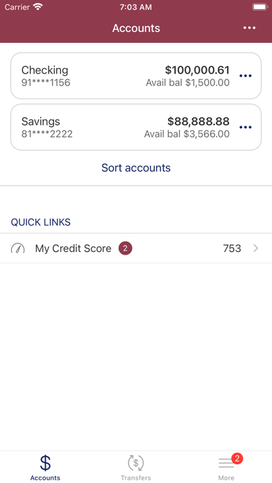 Kemba Charleston FCU Screenshot
