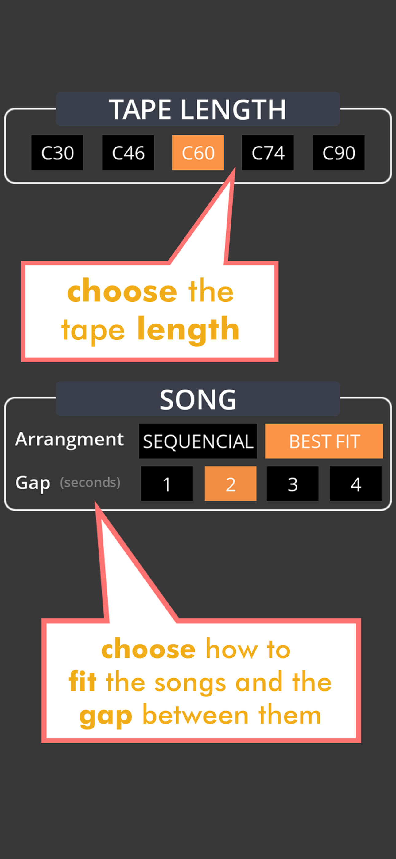 MixTape Calculator screenshot 3