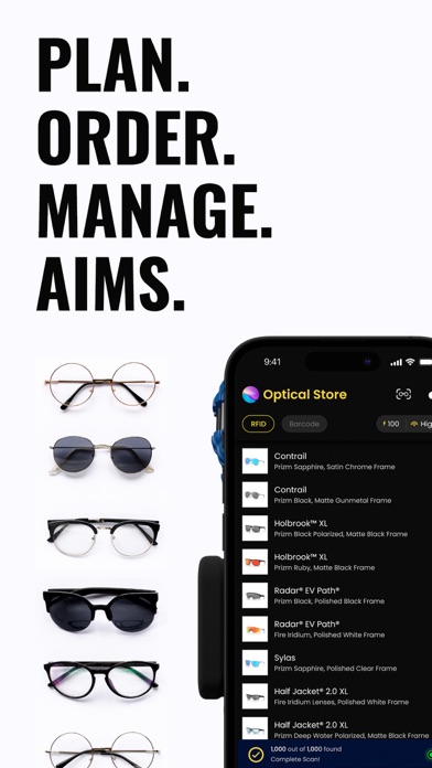 AIMS Eyewear Management System Screenshot