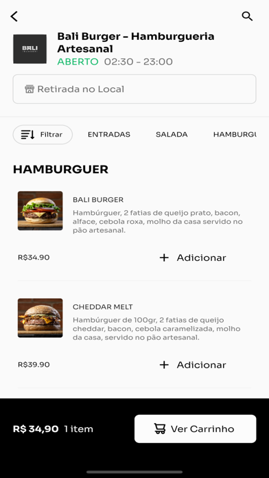 Bali Burger - Praia Clube Screenshot
