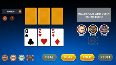 3 Cards Poker Screenshot