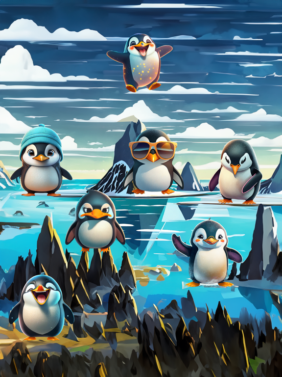 Screenshot #4 pour Polar Penguin Stickers