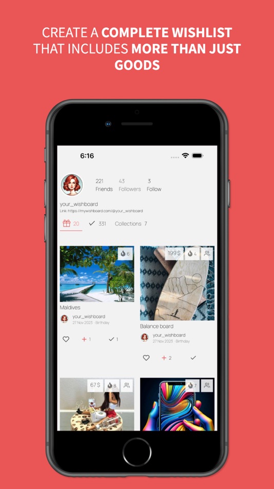 #2. myWishBoard wishlists (iOS) By: Dmitry Amroyan