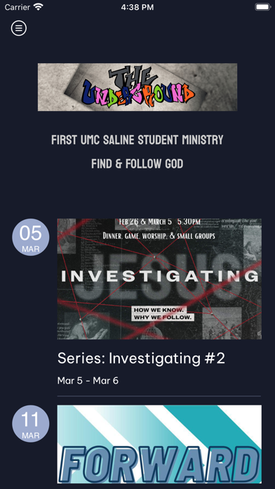 Underground Student Ministry Screenshot
