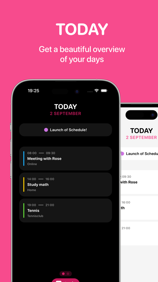 #1. Schedule! (iOS) 由: Anthony Smet