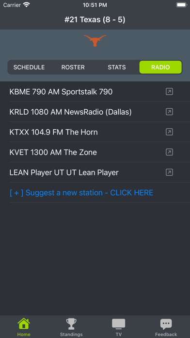 UT Texas Football Screenshot