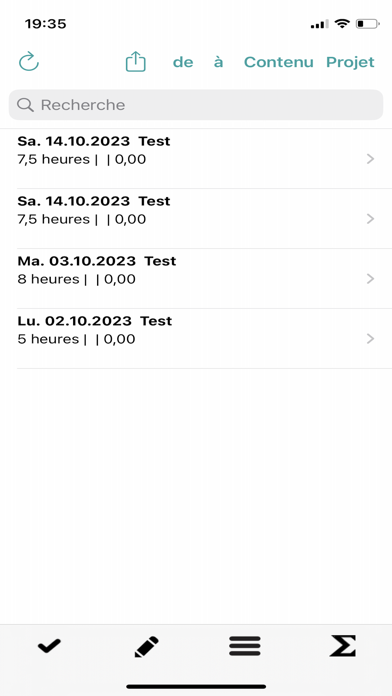 Screenshot #3 pour Enregistrement du temps etc.