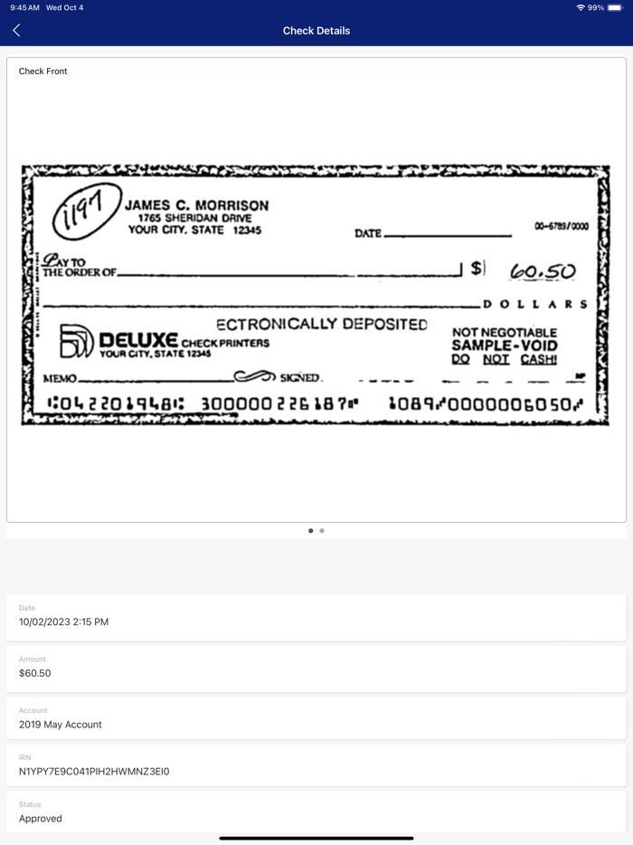 On-Site Electronic Deposit