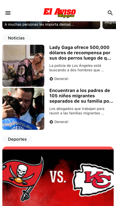 El Aviso Magazine App Screenshot