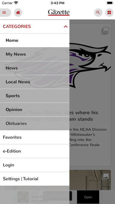 Janesville Gazette Screenshot