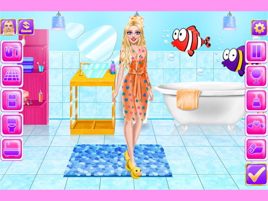 Doll House dress up Girl home iPad screenshot 1 - Entertainment app