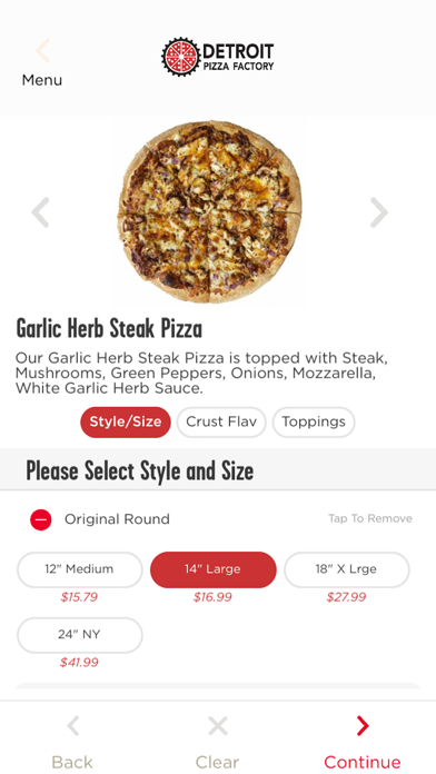 Detroit Pizza Factory Screenshot