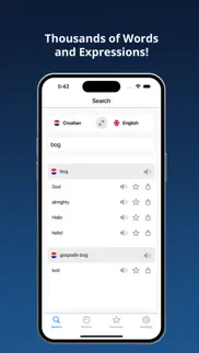 english croatian dictionary + iphone screenshot 2