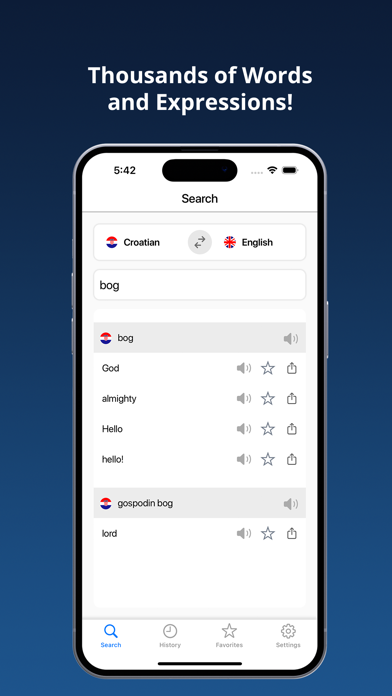 English Croatian Dictionary + Screenshot
